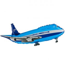 Airplane Blue Grabo 29" Shape Flat