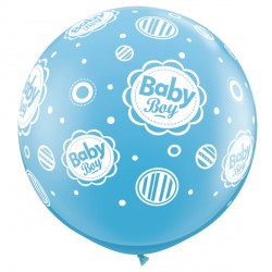 Baby Boy Dots-a-round 3' Pale Blue (2ct) By