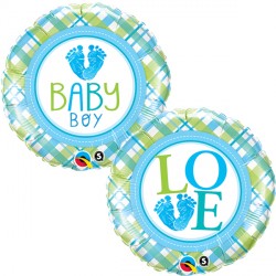 Baby Boy Lo(feet)e 18" Pkt If