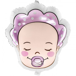 Baby Girl Head Shape 40cm X 45cm Pkt