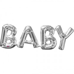 Baby Silver Phrase Shape S55 Pkt (26" X 9")