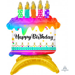 Birthday Cake Airfilled Center Piece Decor A75 Pkt (14" X 18")