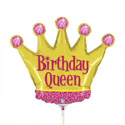 Birthday Queen 14" Mini Shape Flat