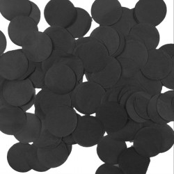 Black 15mm Round Paper Confetti 100g