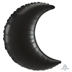 Black Satin Luxe Crescent 26" D19 Flat (3ct)