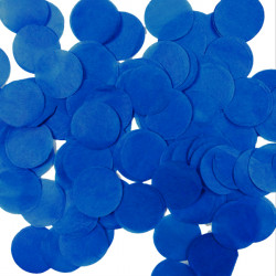 Blue 25mm Round Paper Confetti 100g
