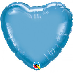 Blue Chrome Heart 18" Flat Q Hj
