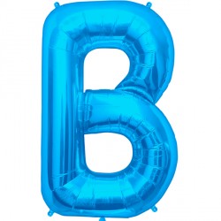 Blue Letter B Shape 16" Pkt