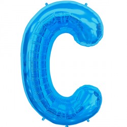 Blue Letter C Shape 16" Pkt