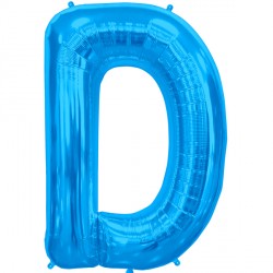 Blue Letter D Shape 16" Pkt