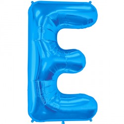 Blue Letter E Shape 16" Pkt