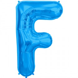 Blue Letter F Shape 16" Pkt