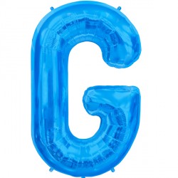 Blue Letter G Shape 16" Pkt