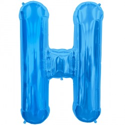 Blue Letter H Shape 16" Pkt