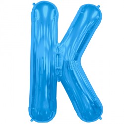 Blue Letter K Shape 16" Pkt