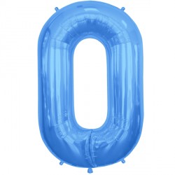 Blue Letter O Shape 16" Pkt