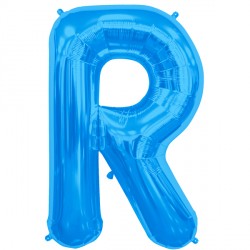 Blue Letter R Shape 16" Pkt