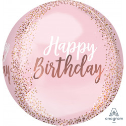 Blush Birthday Orbz G20 Pkt (15" X 16")