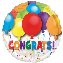 Bold Congratulations Balloons Standard S40 Pkt