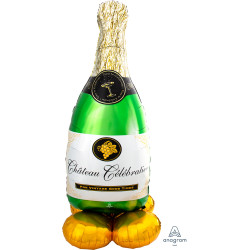 Bubbly Wine Bottle P70 Airloonz Pkt (24" X 60")