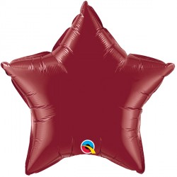 Burgundy Star 20" Flat Q Hk