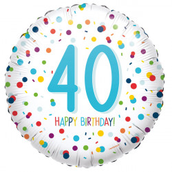 Confetti 40 Birthday Standard S40 Pkt