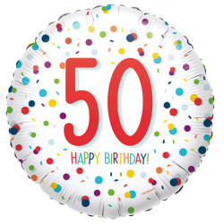 Confetti 50 Birthday Standard S40 Pkt