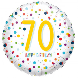 Confetti 70 Birthday Standard S40 Pkt