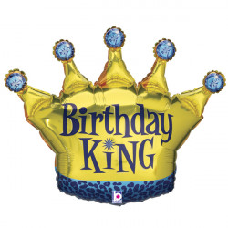 Crown Birthday King 36" Shape C Pkt