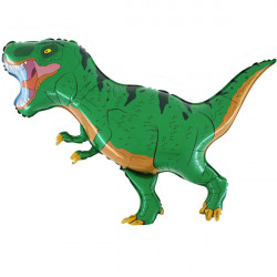 Dino T-rex Green Grabo 40" Shape Flat