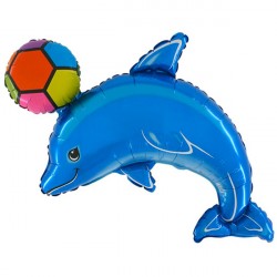 Dolphin Blue Grabo 30" Shape Flat