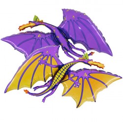 Dragon Purple Grabo 36" Shape Flat