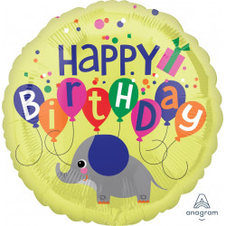 Elephant Birthday Standard S40 Pkt