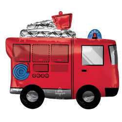 Fire Truck Shape P35 Pkt (26" X 22")