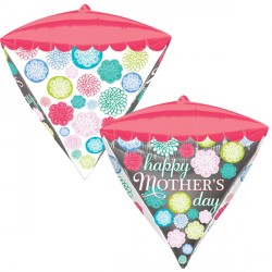 Floral Pattern Happy Mother's Day Diamondz G20 Pkt (15" X 17")