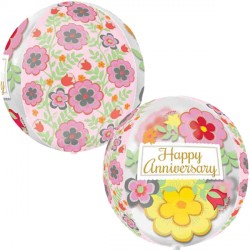 Flowery Anniversary Orbz G20 Pkt (15" X 16")