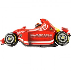 Formula 1 Car Red Shape Grabo Flat