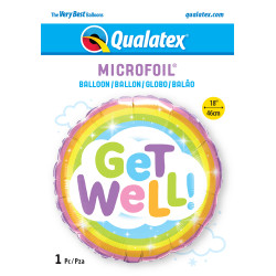 Get Well Rainbow 18" Pkt If