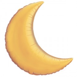 Gold Crescent Moon 9" Flat Gq