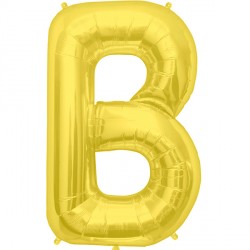 Gold Letter B Shape 16" Pkt