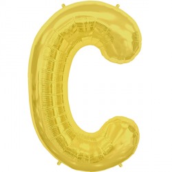 Gold Letter C Shape 16" Pkt