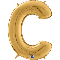 Gold Letter C Shape 26" Pkt