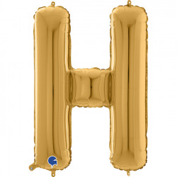 Gold Letter H Shape 26" Pkt