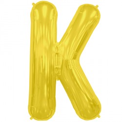 Gold Letter K Shape 16" Pkt