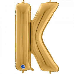 Gold Letter K Shape 26" Pkt