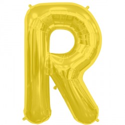 Gold Letter R Shape 16" Pkt