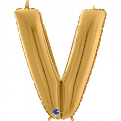 Gold Letter V Shape 26" Pkt