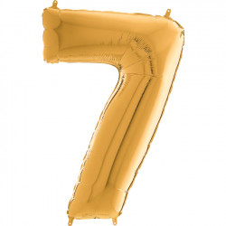 Gold Number 7 Shape 26" Pkt