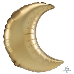 Gold Satin Luxe Crescent 26" D19 Flat (3ct)