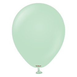 Green 12" Macaron Pastel Kalisan 100ct